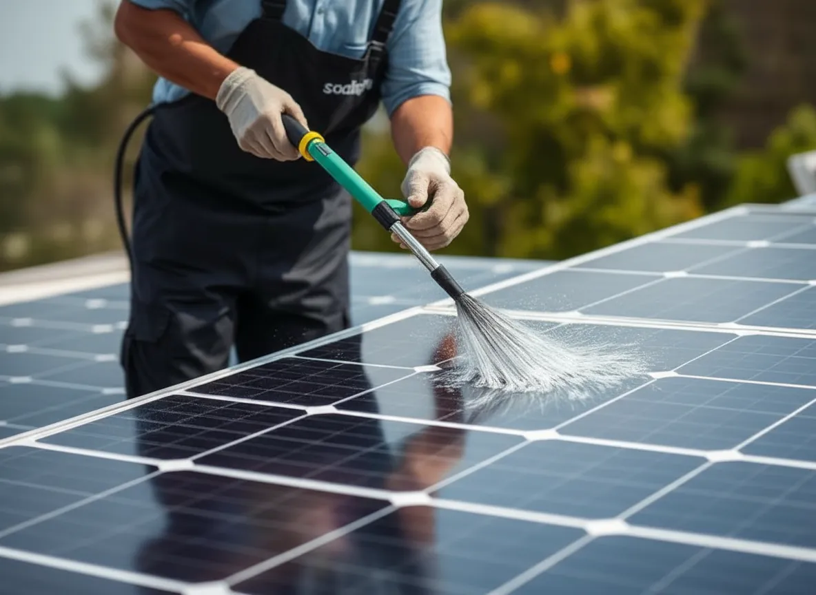 Spotless solar panels maximizing energy output after professional cleaning in Ventura CA